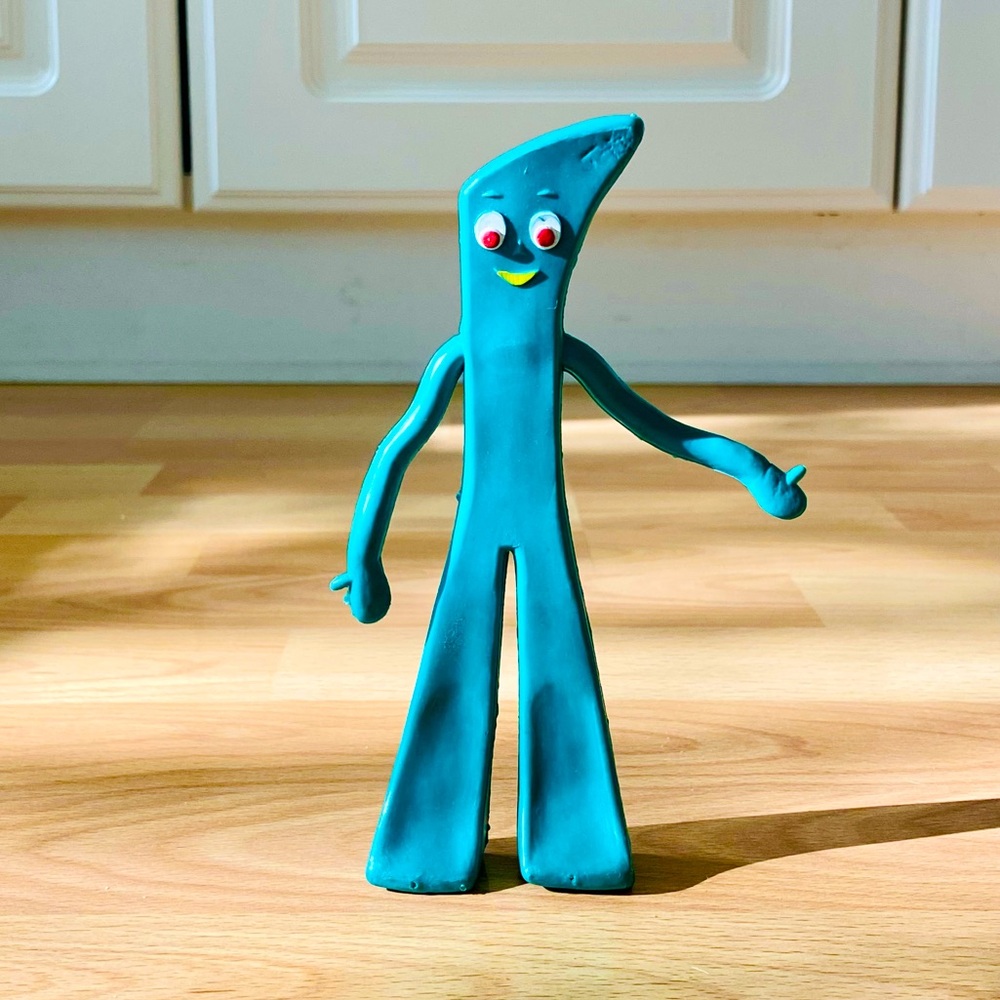 VINTAGE GUMBY Jesco Hong Kong Rubber Poseable Figure 6" Prema Toy
